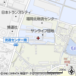 福岡県糟屋郡粕屋町内橋197周辺の地図