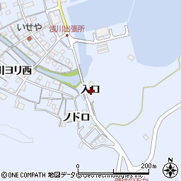 徳島県海部郡海陽町浅川入口周辺の地図