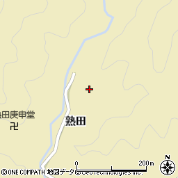 徳島県海部郡海陽町熟田三崎谷周辺の地図
