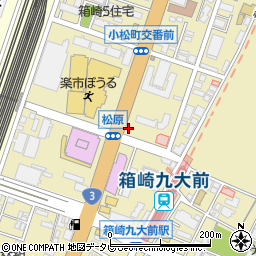 トヨタレンタリース博多箱崎九大前店周辺の地図