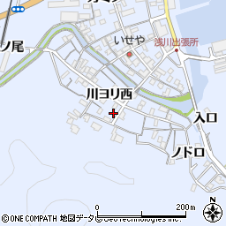 徳島県海部郡海陽町浅川川ヨリ西110周辺の地図