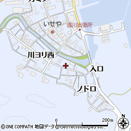 徳島県海部郡海陽町浅川川ヨリ西76周辺の地図