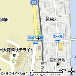 箱崎米一丸公園周辺の地図