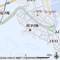 徳島県海部郡海陽町浅川川ヨリ西119周辺の地図