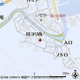 徳島県海部郡海陽町浅川川ヨリ西103周辺の地図
