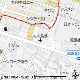 丸大食品株式会社　九州営業部周辺の地図