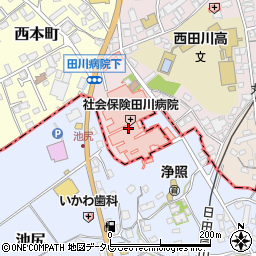 社会保険田川病院（福岡県社会保険医療協会）周辺の地図