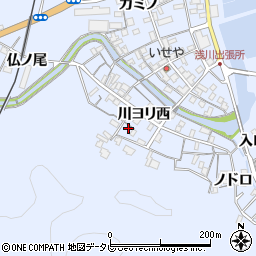 徳島県海部郡海陽町浅川川ヨリ西129周辺の地図