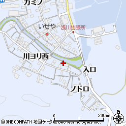 徳島県海部郡海陽町浅川川ヨリ西78周辺の地図