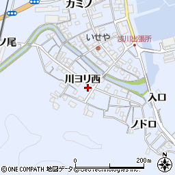 徳島県海部郡海陽町浅川川ヨリ西114周辺の地図