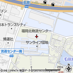 福岡北物流センター周辺の地図
