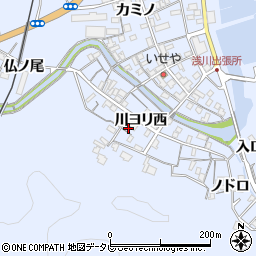 徳島県海部郡海陽町浅川川ヨリ西128周辺の地図