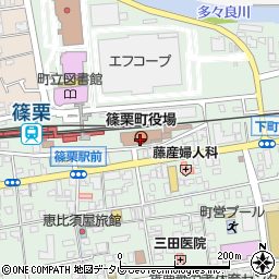 福岡県糟屋郡篠栗町周辺の地図