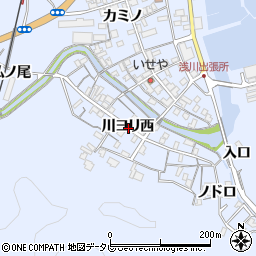 徳島県海部郡海陽町浅川川ヨリ西周辺の地図