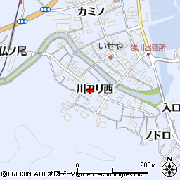 徳島県海部郡海陽町浅川川ヨリ西124周辺の地図