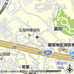福岡県飯塚市菰田76周辺の地図