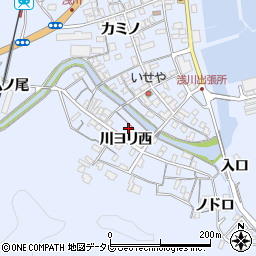 徳島県海部郡海陽町浅川川ヨリ西58周辺の地図