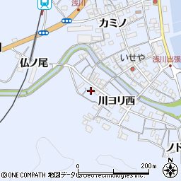 徳島県海部郡海陽町浅川川ヨリ西147周辺の地図