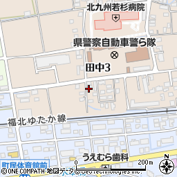 篠栗町　田中公民館周辺の地図