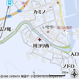 徳島県海部郡海陽町浅川川ヨリ西48周辺の地図