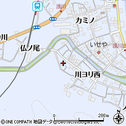 徳島県海部郡海陽町浅川川ヨリ西152周辺の地図