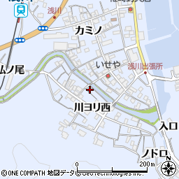 徳島県海部郡海陽町浅川川ヨリ西45周辺の地図