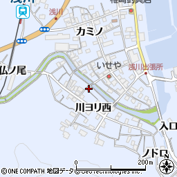 徳島県海部郡海陽町浅川川ヨリ西36周辺の地図