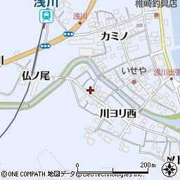 徳島県海部郡海陽町浅川川ヨリ西24周辺の地図