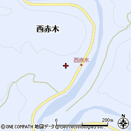 和歌山県東牟婁郡古座川町西赤木周辺の地図