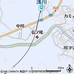 徳島県海部郡海陽町浅川仏ノ尾10周辺の地図