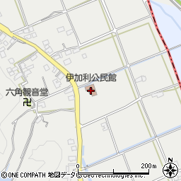 伊加利公民館周辺の地図