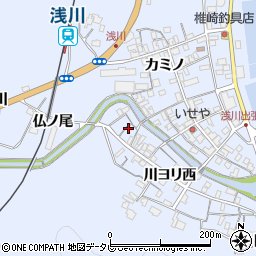 徳島県海部郡海陽町浅川川ヨリ西17周辺の地図