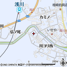 徳島県海部郡海陽町浅川川ヨリ西13周辺の地図