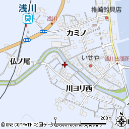 徳島県海部郡海陽町浅川川ヨリ西21周辺の地図