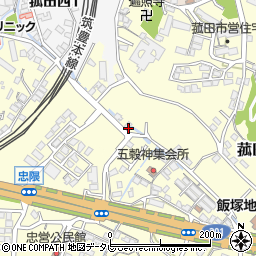 福岡県飯塚市菰田102周辺の地図