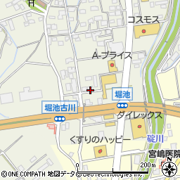 福岡県飯塚市堀池247周辺の地図