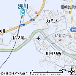 徳島県海部郡海陽町浅川川ヨリ西5周辺の地図