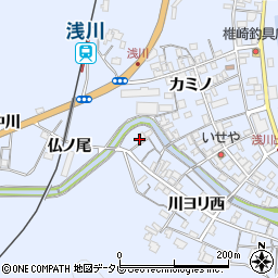 徳島県海部郡海陽町浅川川ヨリ西2-2周辺の地図