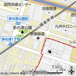 宗像陸運ＣＤＣ配送センター周辺の地図