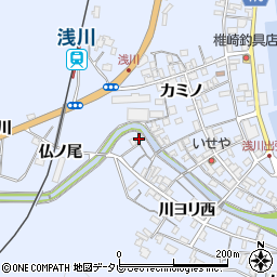 徳島県海部郡海陽町浅川川ヨリ西1周辺の地図