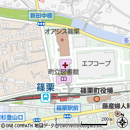 篠栗町役場　クリエイト篠栗中央公民館周辺の地図