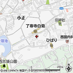 小正一区公民館周辺の地図