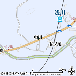 徳島県海部郡海陽町浅川中川周辺の地図
