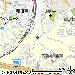 福岡県飯塚市菰田116周辺の地図