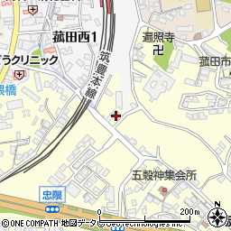 福岡県飯塚市菰田117周辺の地図