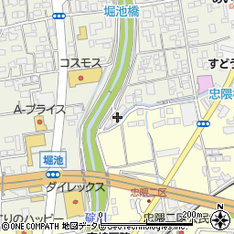 福岡県飯塚市堀池77周辺の地図