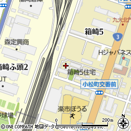 箱崎五丁目住宅周辺の地図