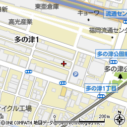 福岡県福岡市東区多の津周辺の地図