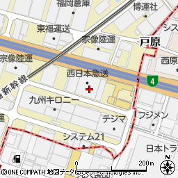 西日本急送株式会社本社　運輸事業部周辺の地図