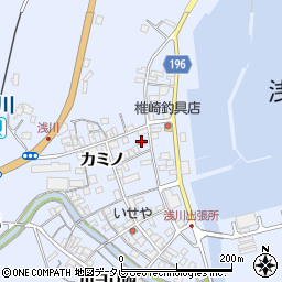 浅川郵便局周辺の地図